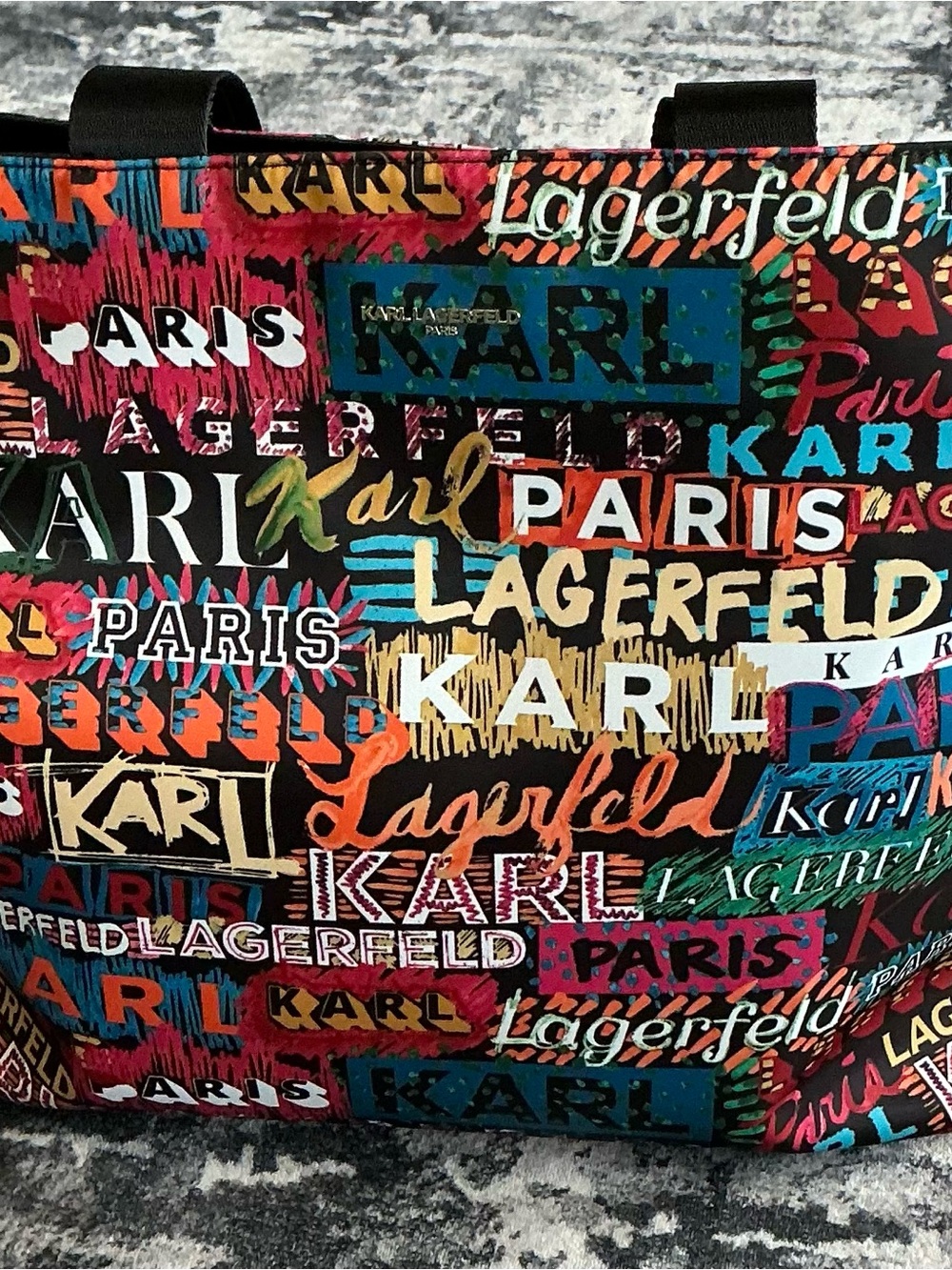 Karl Lagerfeld Logo Explosion Tote Bag - NWOT
